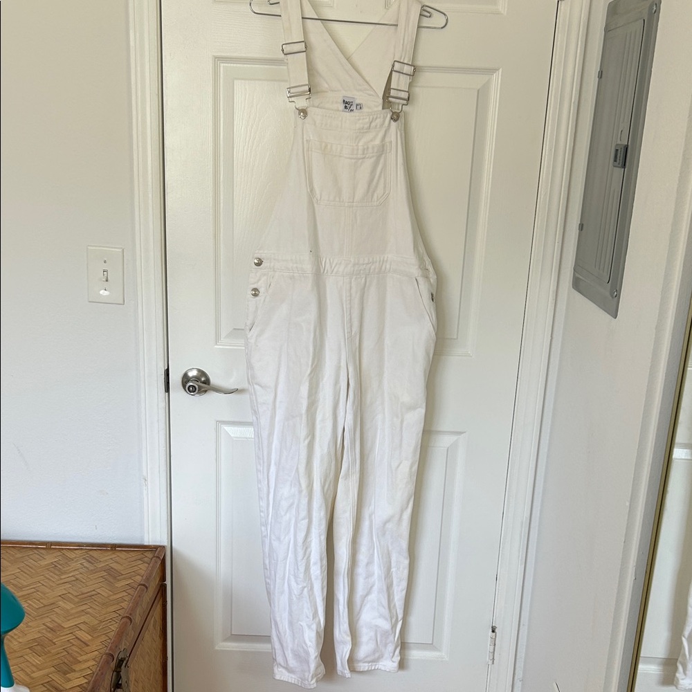 Princess Polly White Women's Denim Overalls